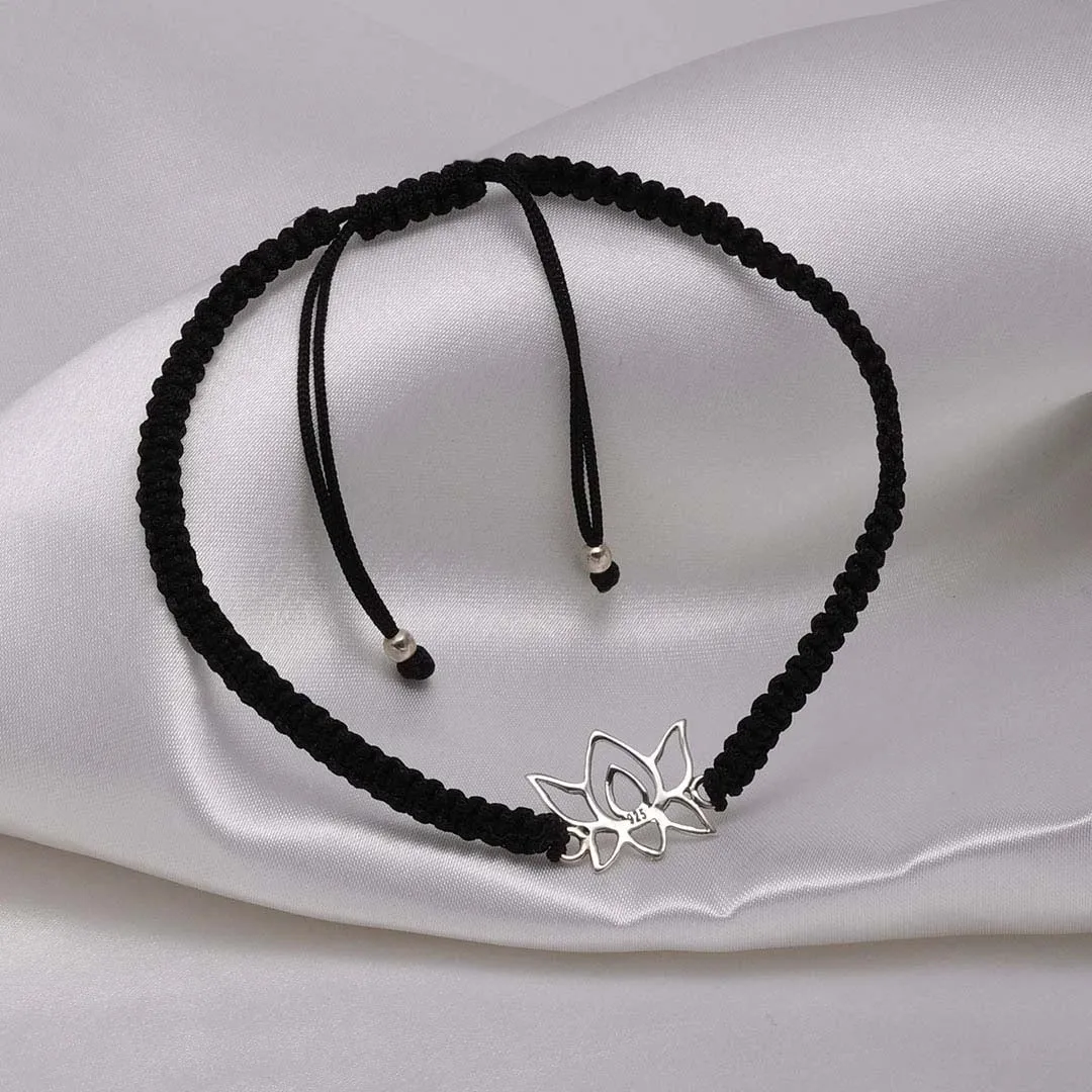 Enlighted and Enchanted Black Thread Anklet