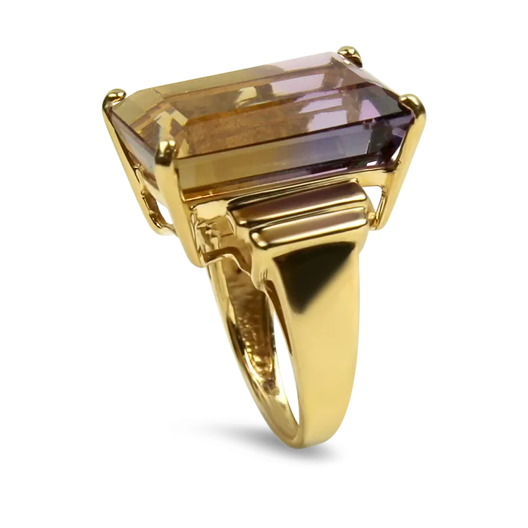 Estate 10k Yellow Gold Ametrine Ring