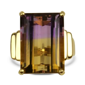 Estate 10k Yellow Gold Ametrine Ring
