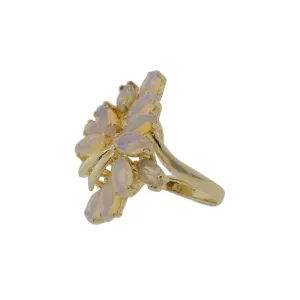 Ethiopian Opal Cluster Ring