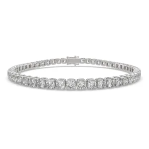 Euphemia Cushion Cut Diamond Tennis Bracelet Prong Set (8 ctw)