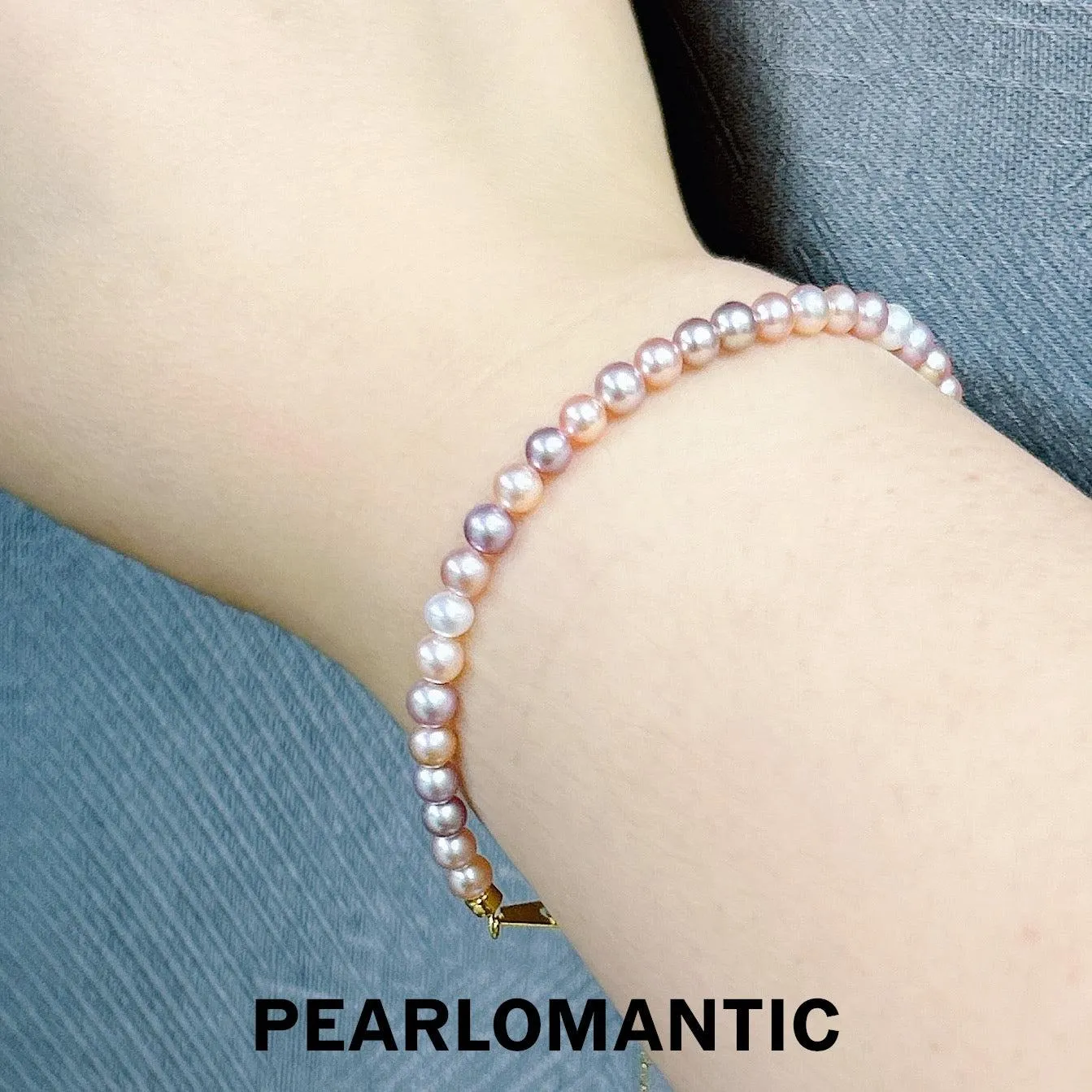 [Everyday Essentials] Freshwater Pearl 4-5mm Candy Color Baby Bracelets w/ S925 Clasp