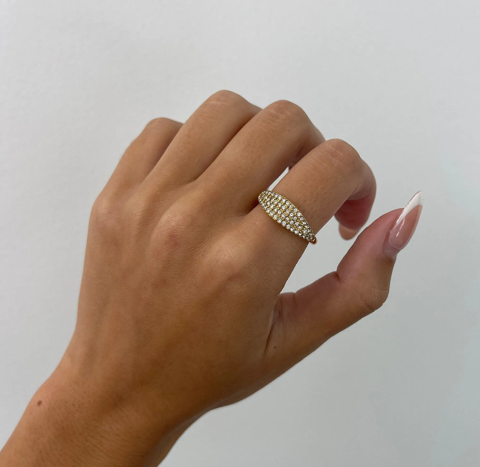 Falia Pave Signet Ring