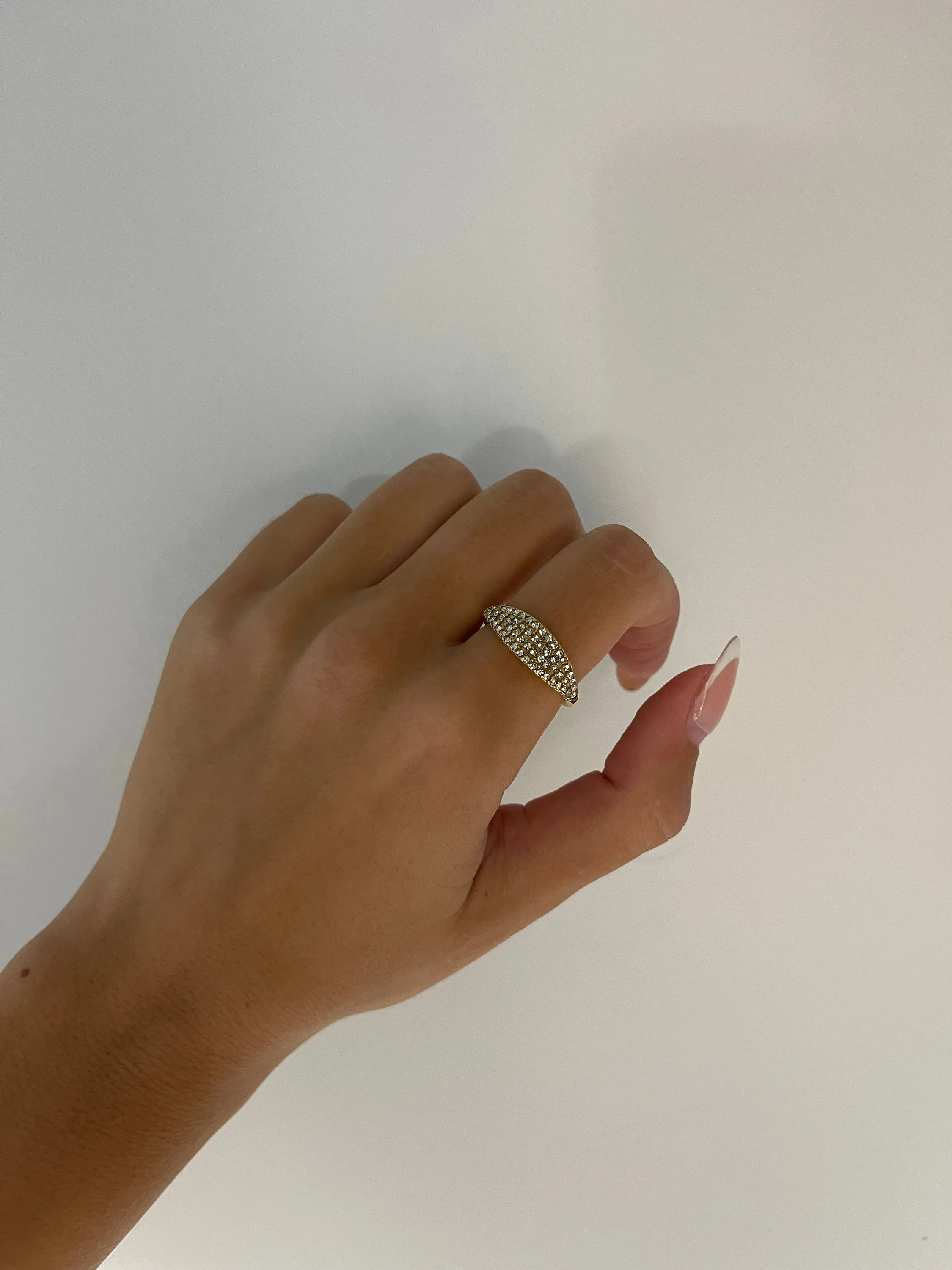 Falia Pave Signet Ring