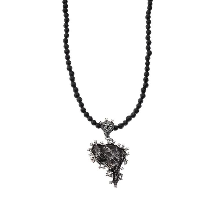 Fallen Debris Silver Necklace