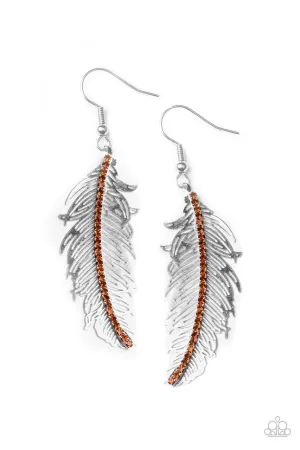 Fearless Flock Brown Paparazzi Earrings