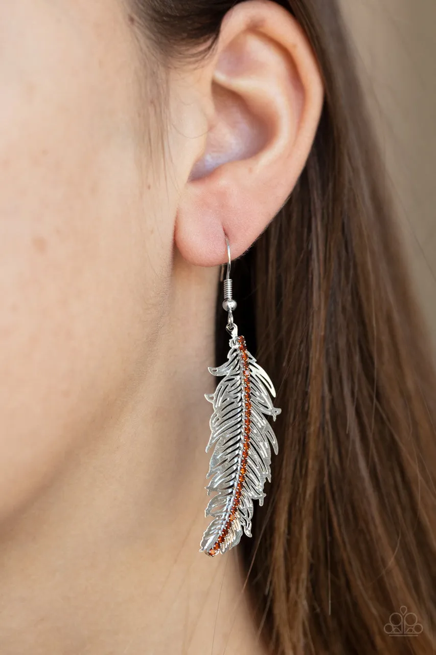 Fearless Flock Brown Paparazzi Earrings