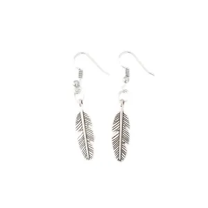 Feather Drop Earrings