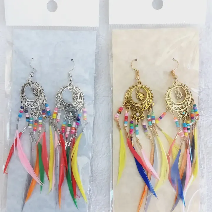 Feather Earrings - 2-1230