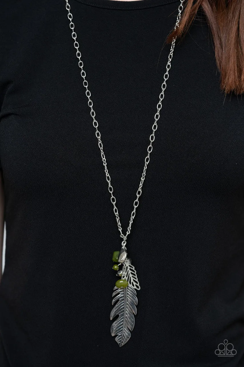 Feather Flair Green Paparazzi Necklace