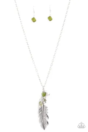 Feather Flair Green Paparazzi Necklace