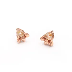 FEATHER SPEAR EARRINGS | RUTILATED QUARTZ