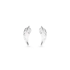 Feather Wisp Stud Earrings