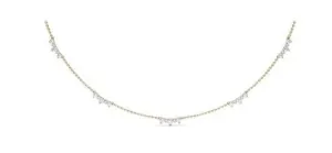 Five Stone Diamond Station Necklace