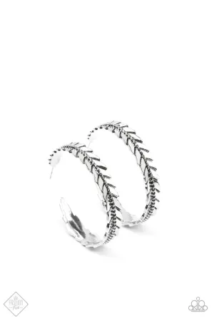 Flew the Nest Silver Paparazzi Earrings