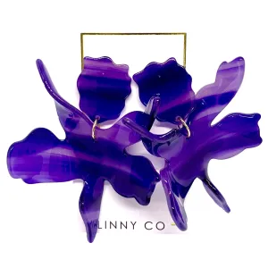 Flora- Purple Amethyst Earrings