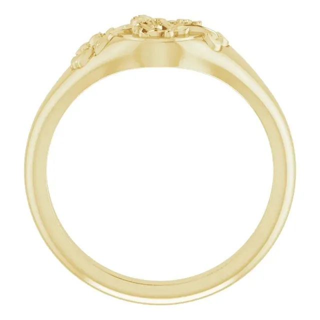Floral Signet Ring
