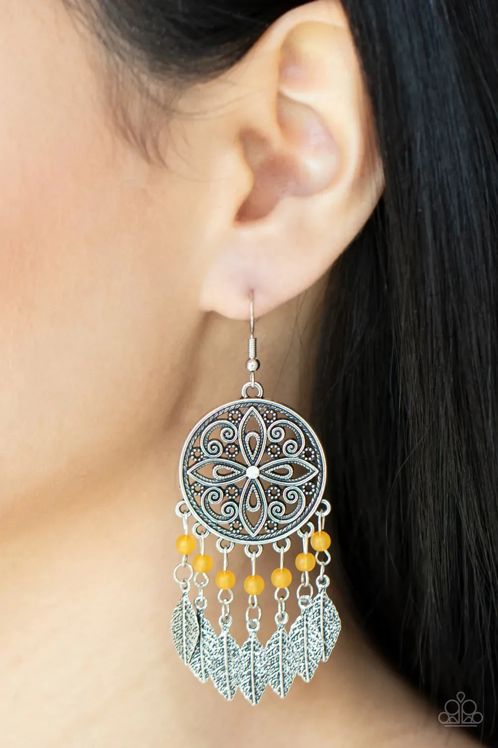 Free-Spirited Fashionista - Orange Earring