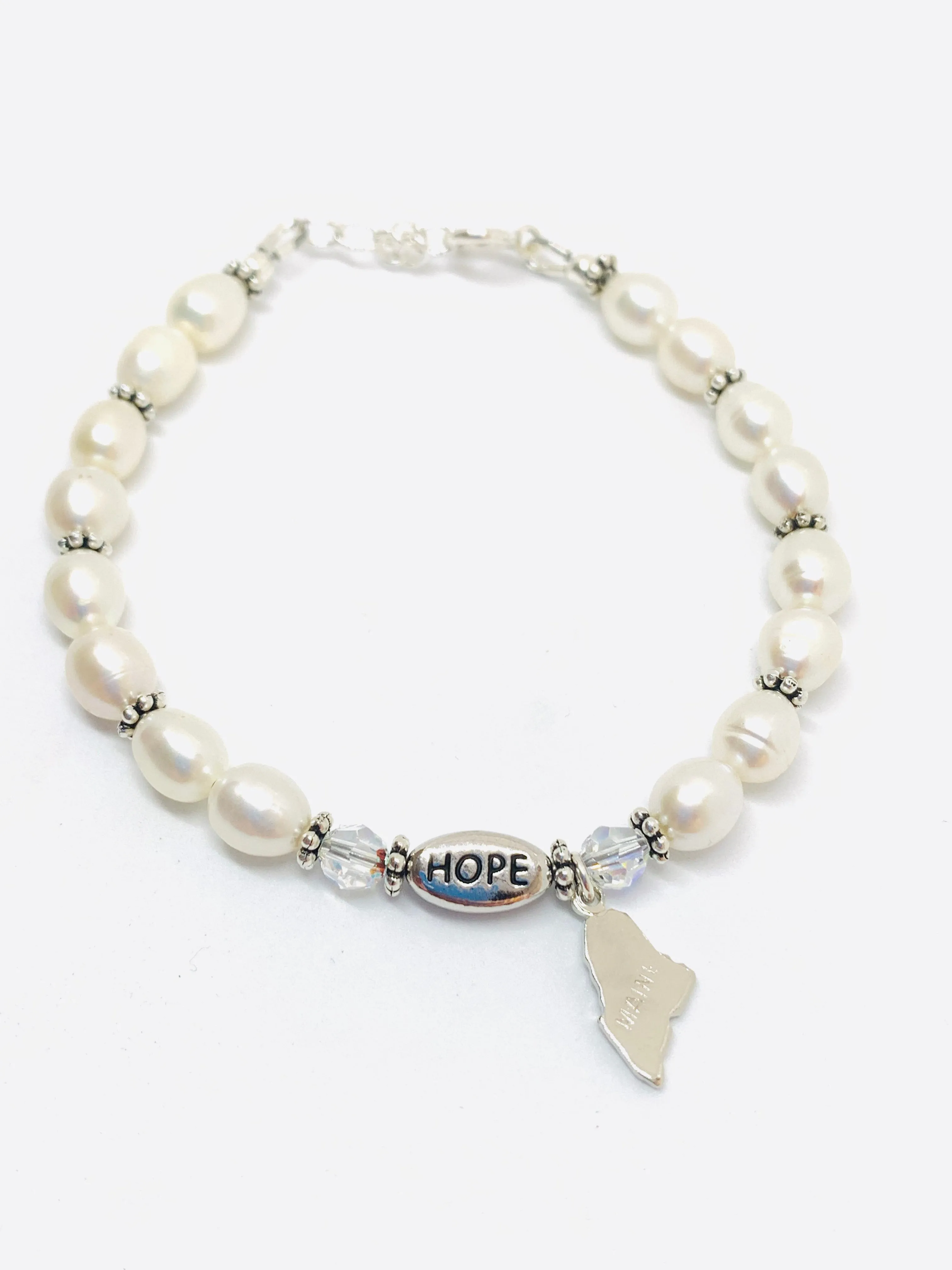 Freshwater Pearl Hope for Maine Bracelet