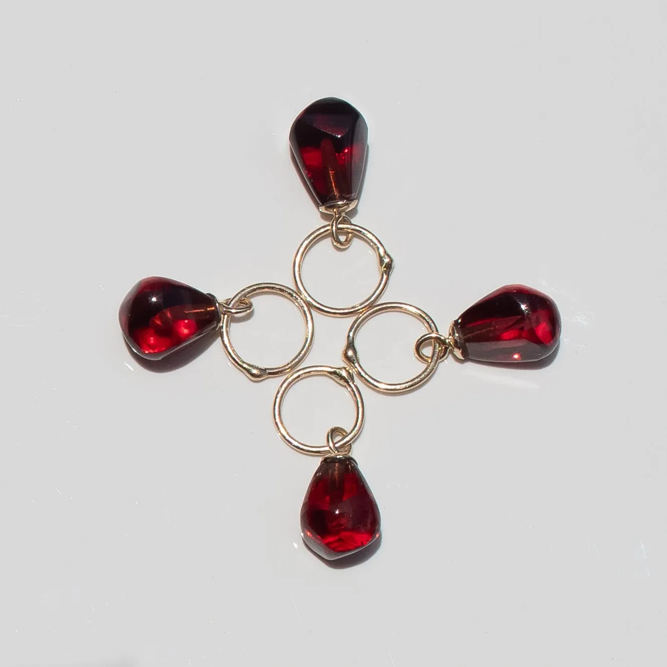 Garnet Pomegranate Seed Charm