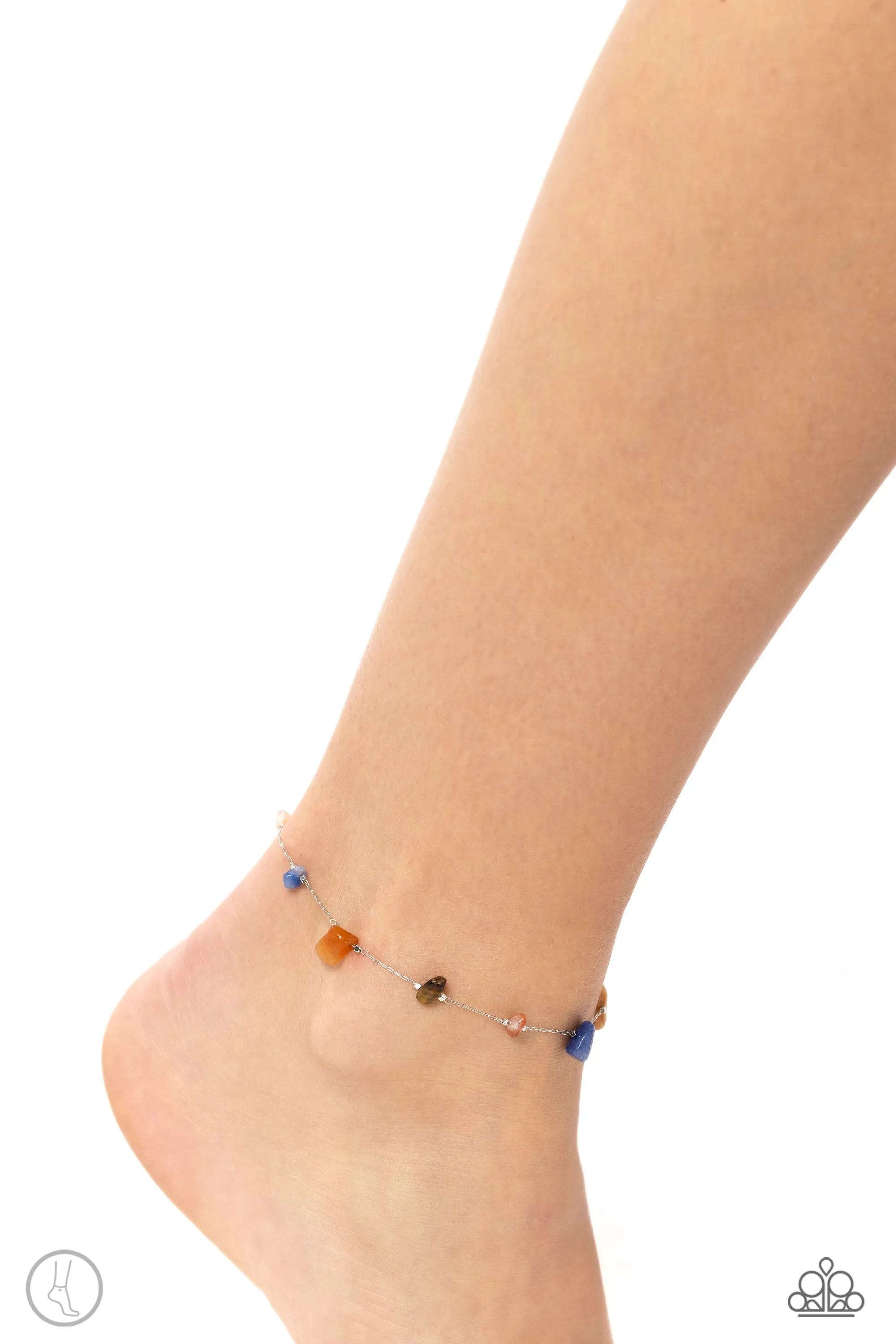 Gemstone Grace - Multi - Colorful Stone Paparazzi Anklet