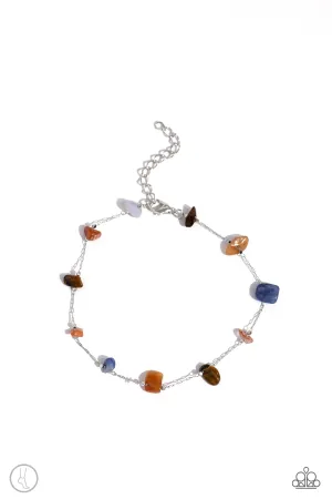Gemstone Grace - Multi - Colorful Stone Paparazzi Anklet