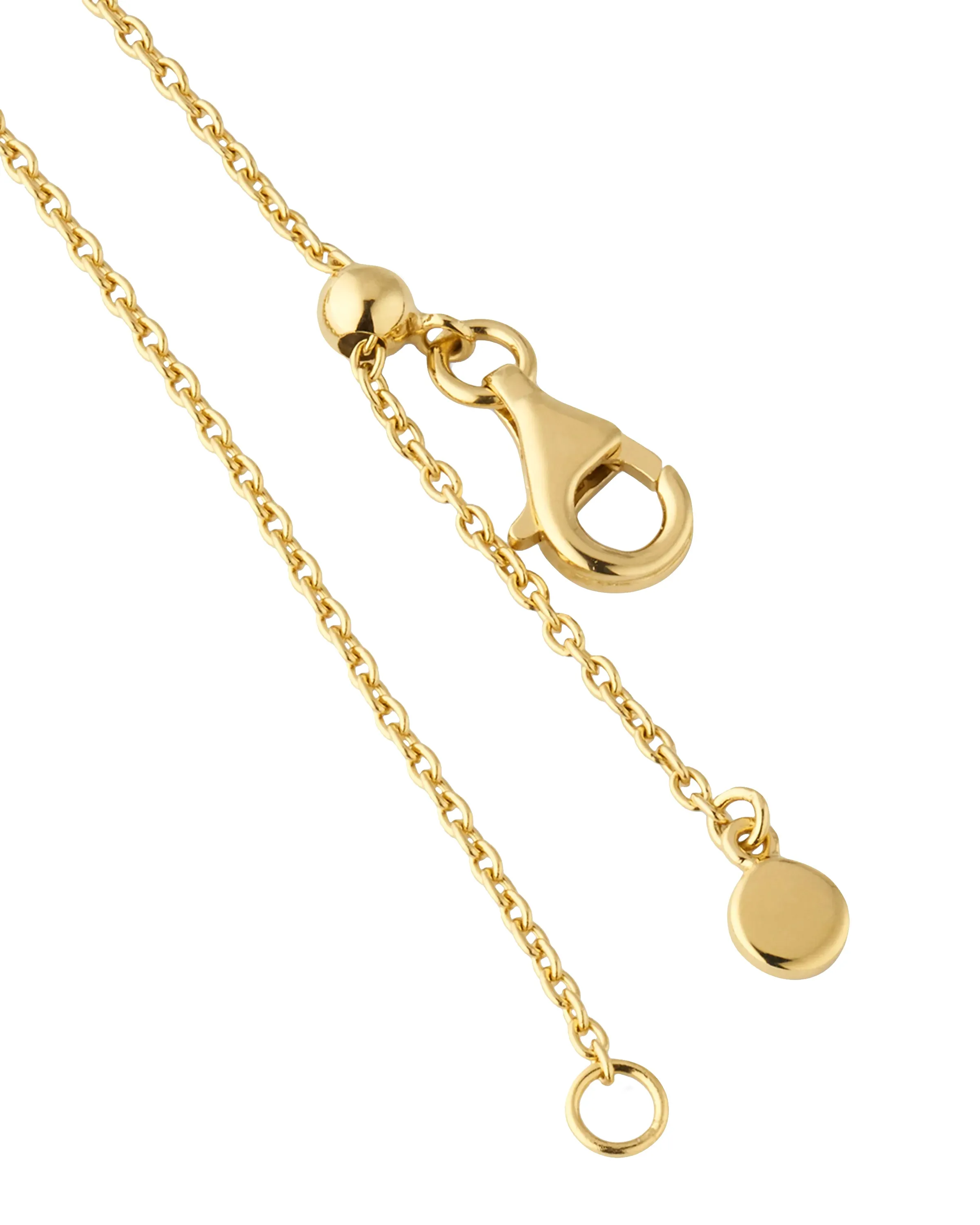 Gemstone Petal 5 Station Gold Vermeil Sterling Silver Necklace
