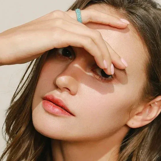 Genuine 925 Sterling Silver Luxury Turquoise Finger Rings For Women Vintage Retro Bohemian Style Rings Fine Jewelry