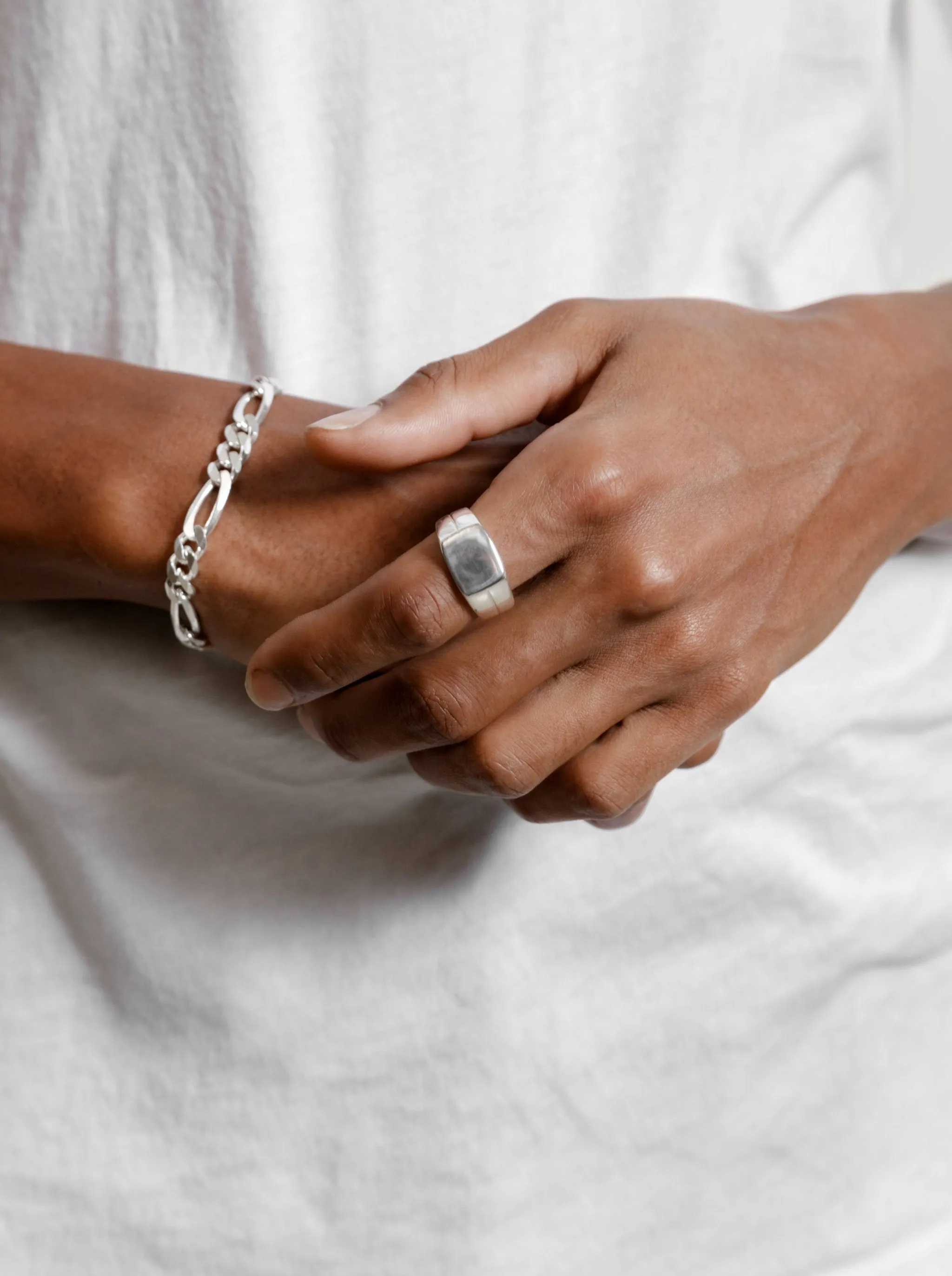 Gino Signet Ring - Sterling Silver