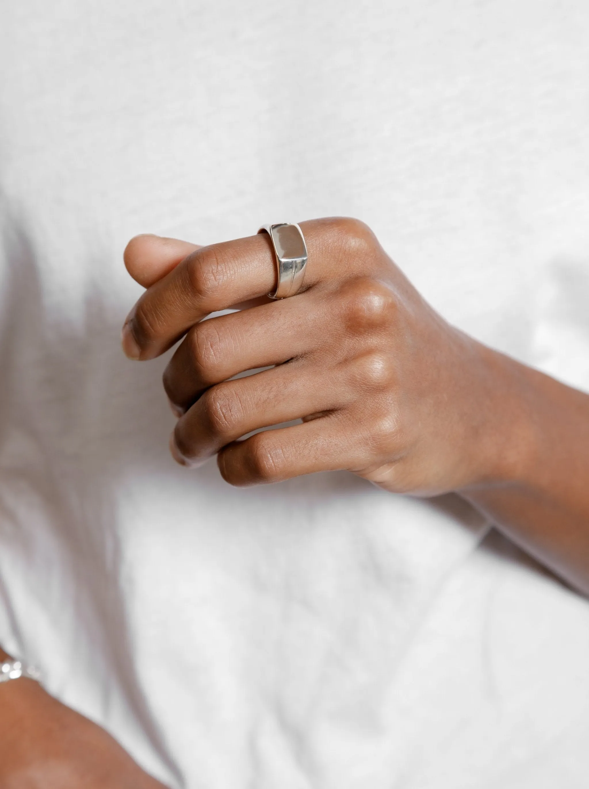 Gino Signet Ring - Sterling Silver