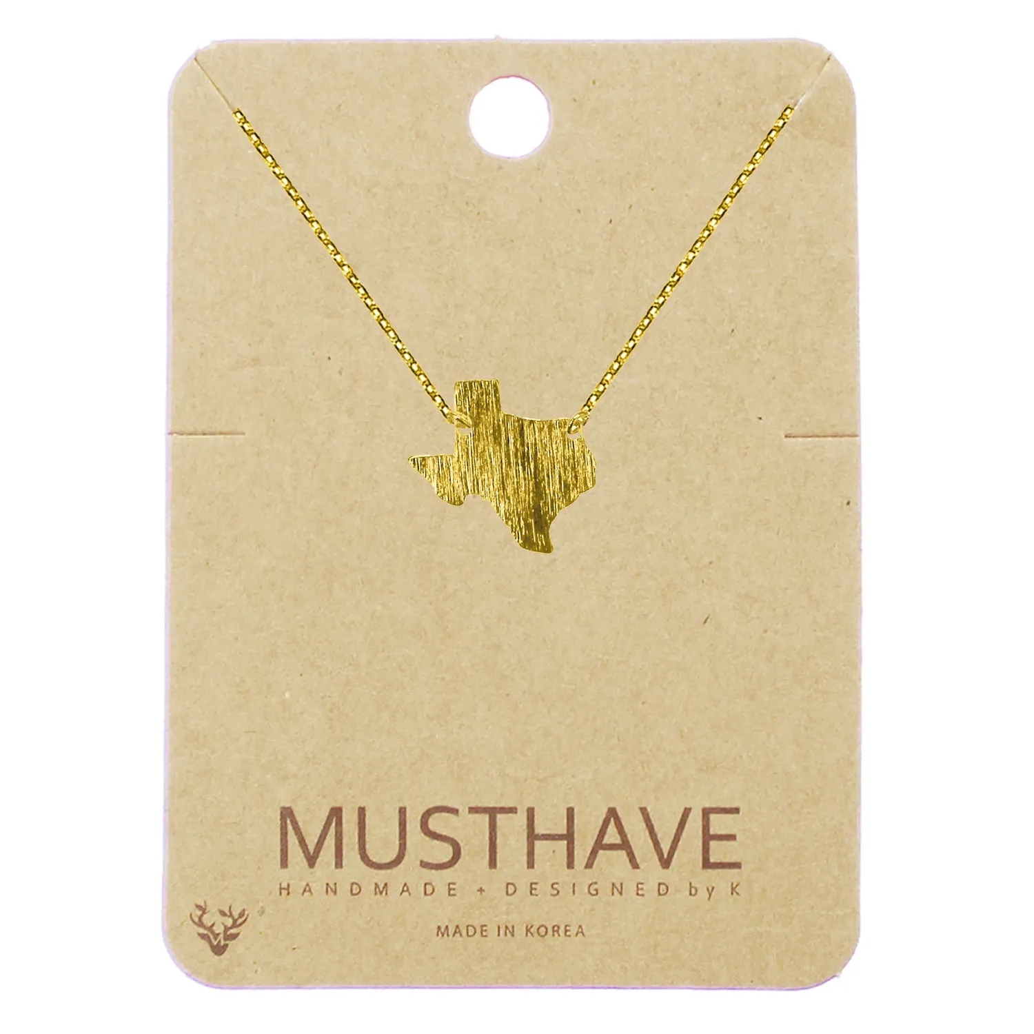 Gold & Silver Texas State Necklaces