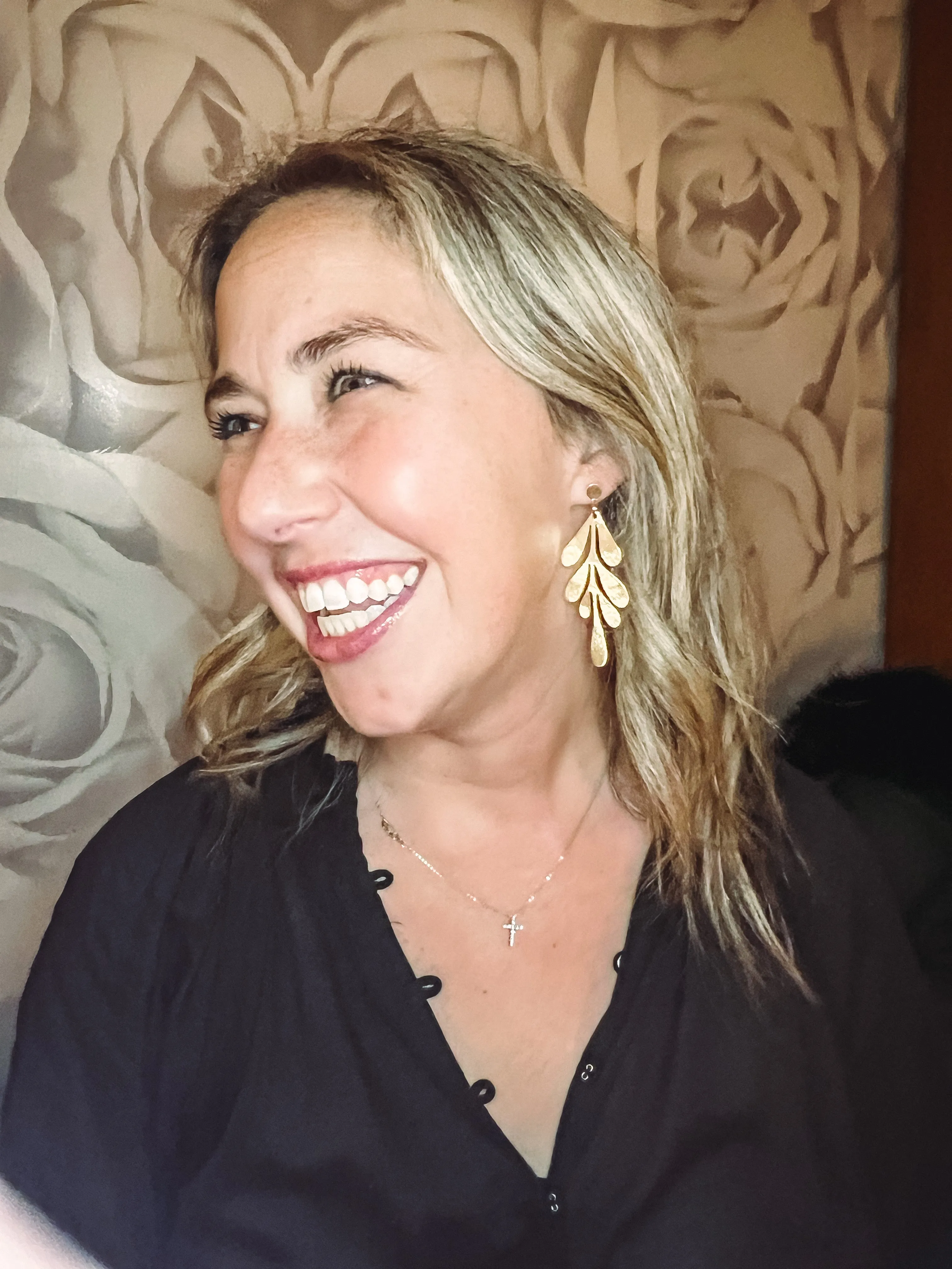 Gold Feather Earrings