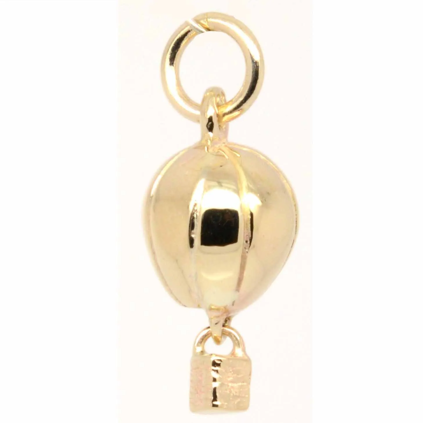Gold Hot Air Balloon Charm