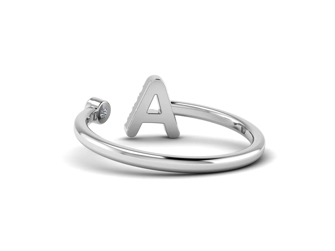 Gold Initial Ring -Signet Letter Rings