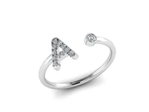 Gold Initial Ring -Signet Letter Rings