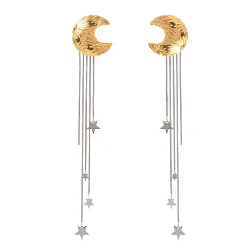 Gold Moon Earrings
