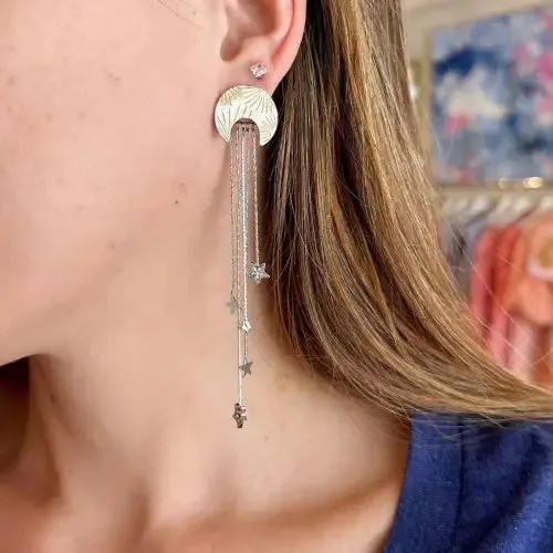 Gold Moon Earrings