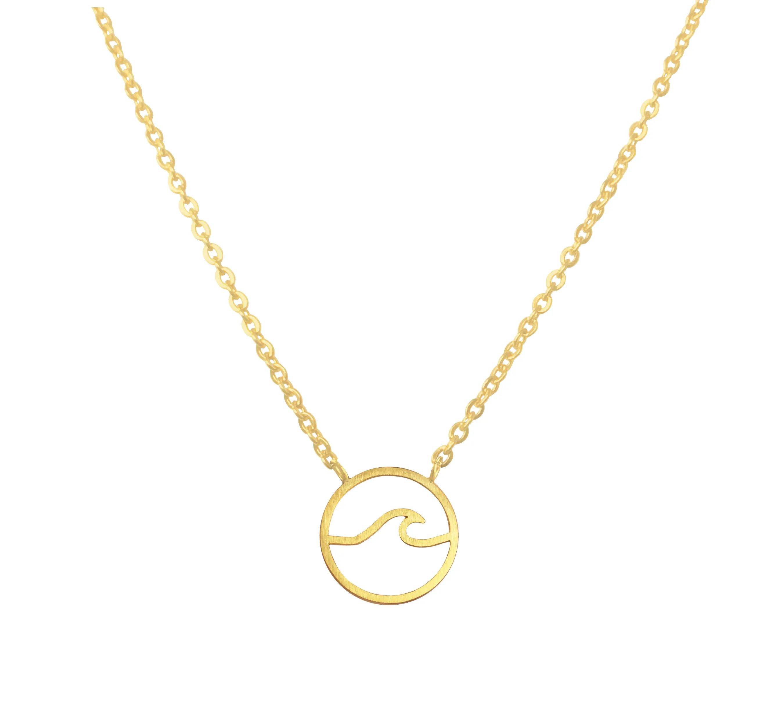 Gold Ocean Wave Victoria Necklace