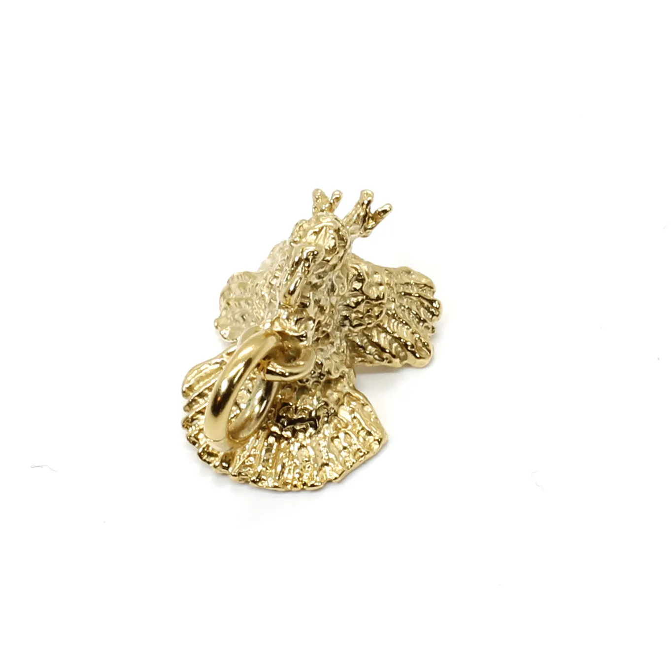 Gold Turkey charm for her charm bracelet with 3-d 14kt Gold Vermeil Turkey