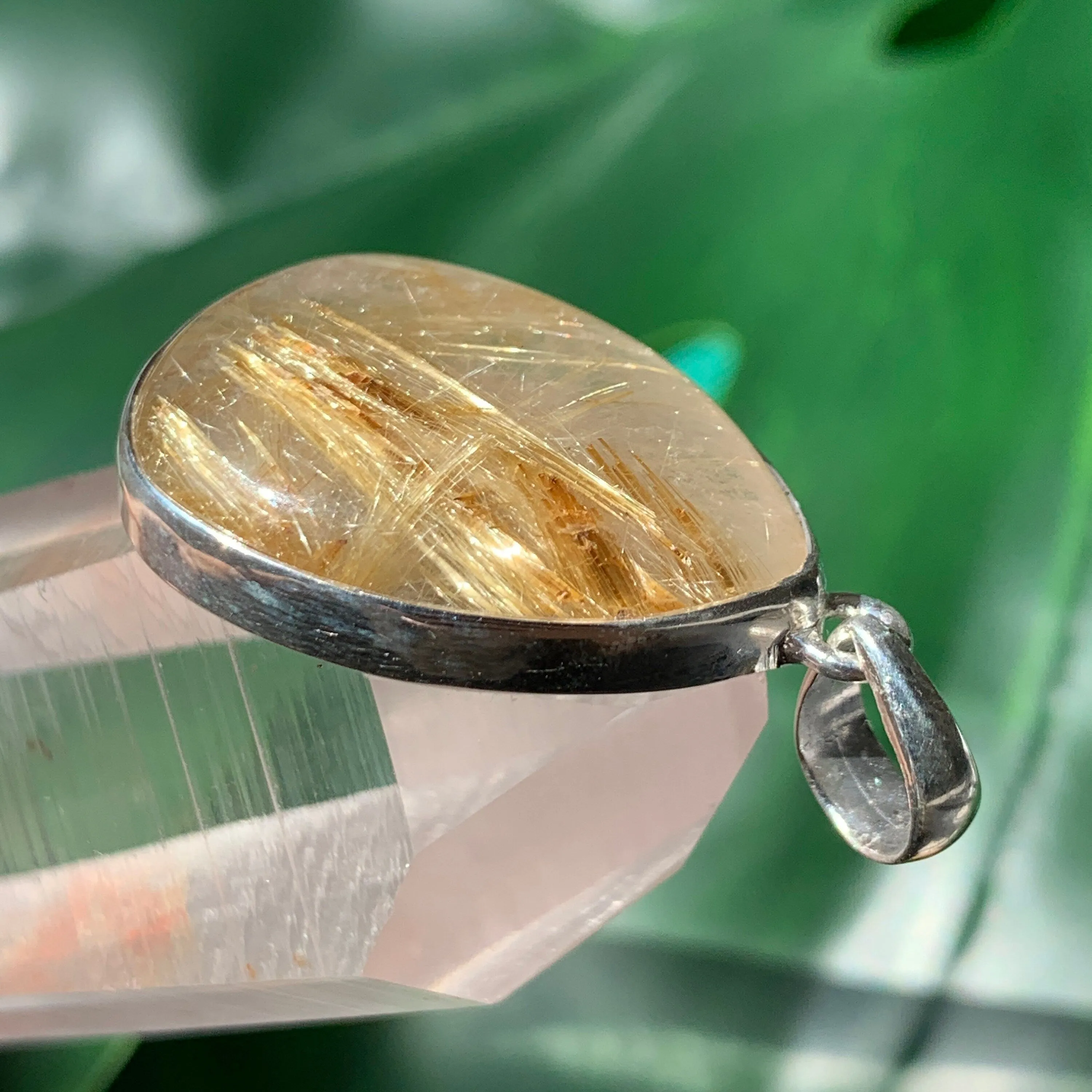 Golden Rutilated Quartz Pendant