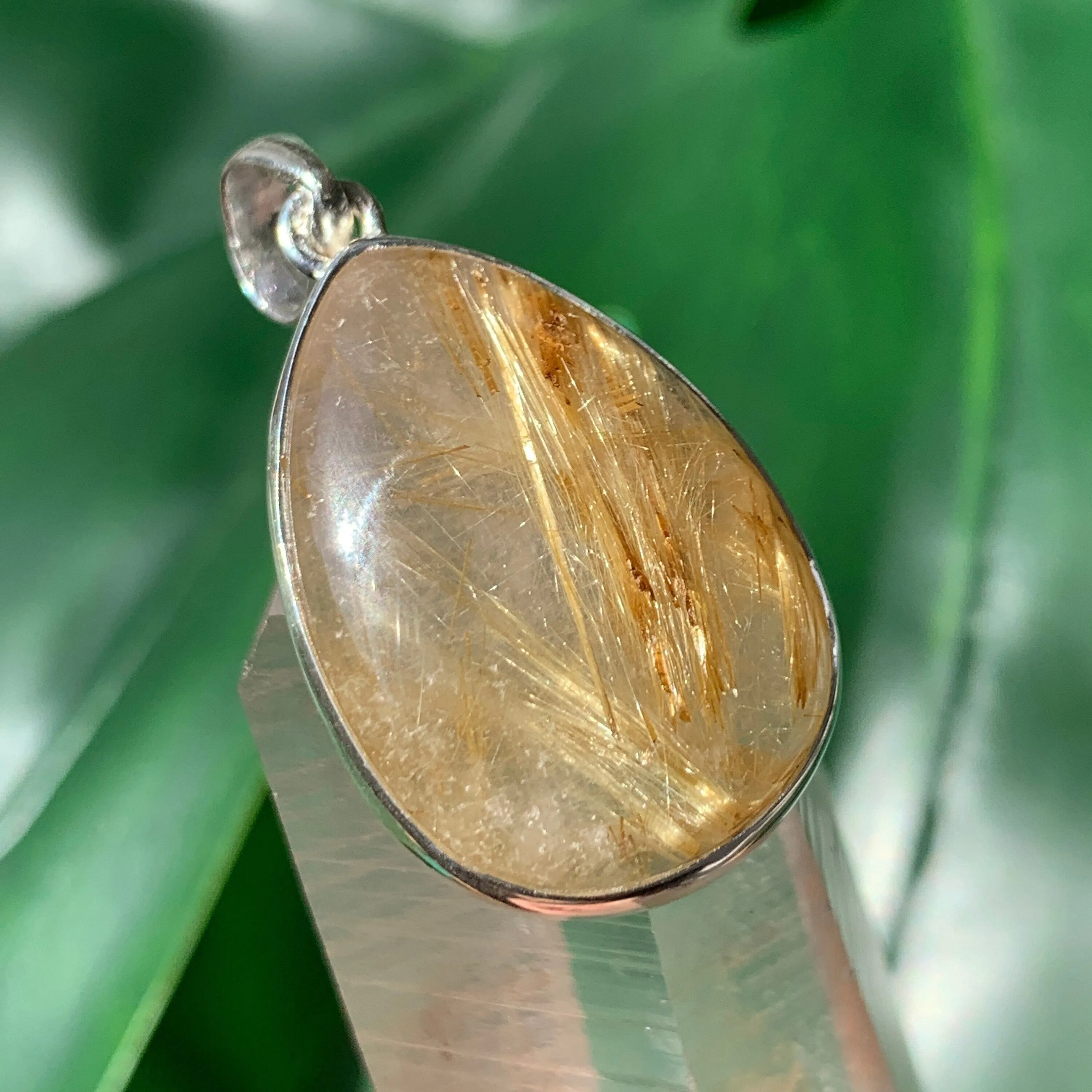Golden Rutilated Quartz Pendant