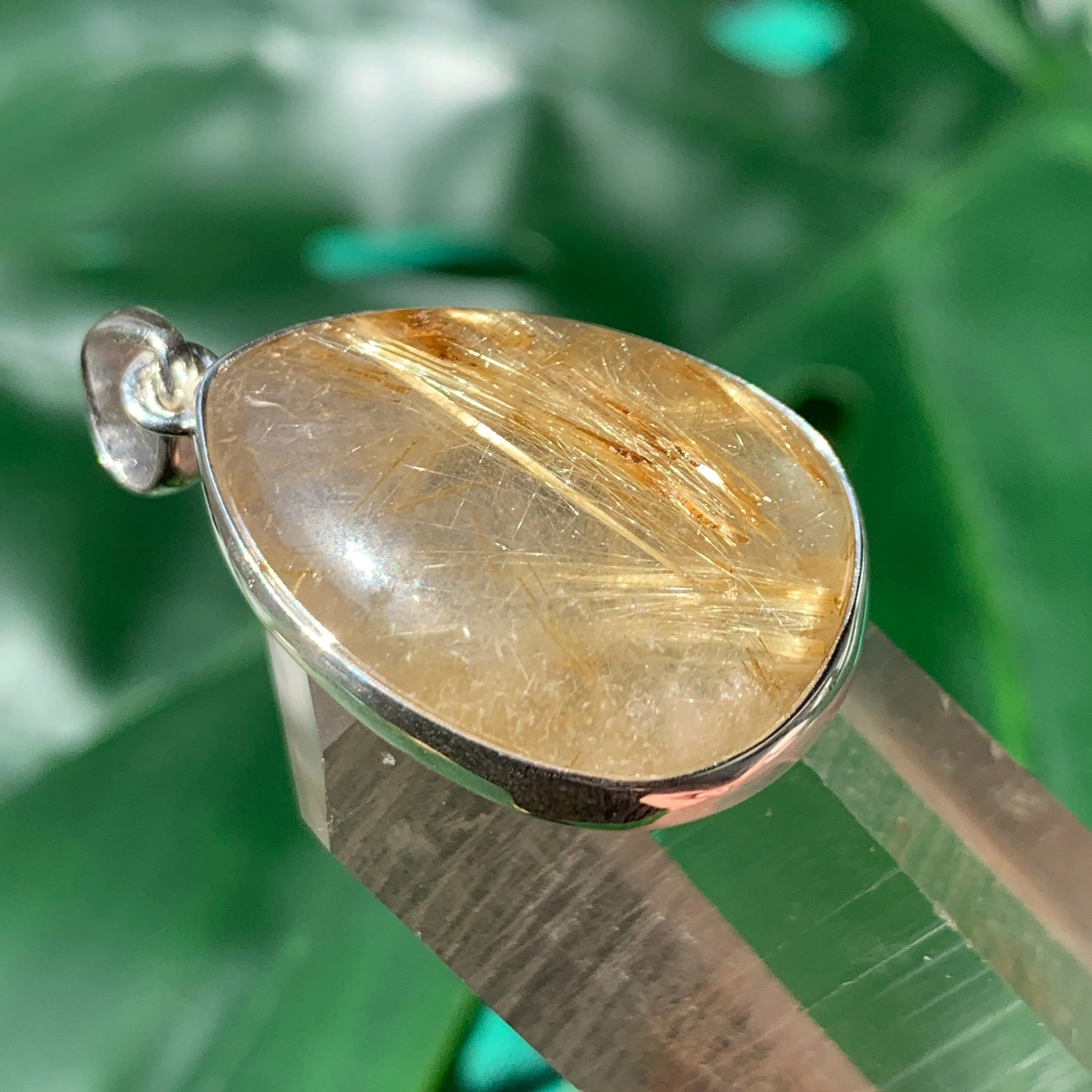 Golden Rutilated Quartz Pendant