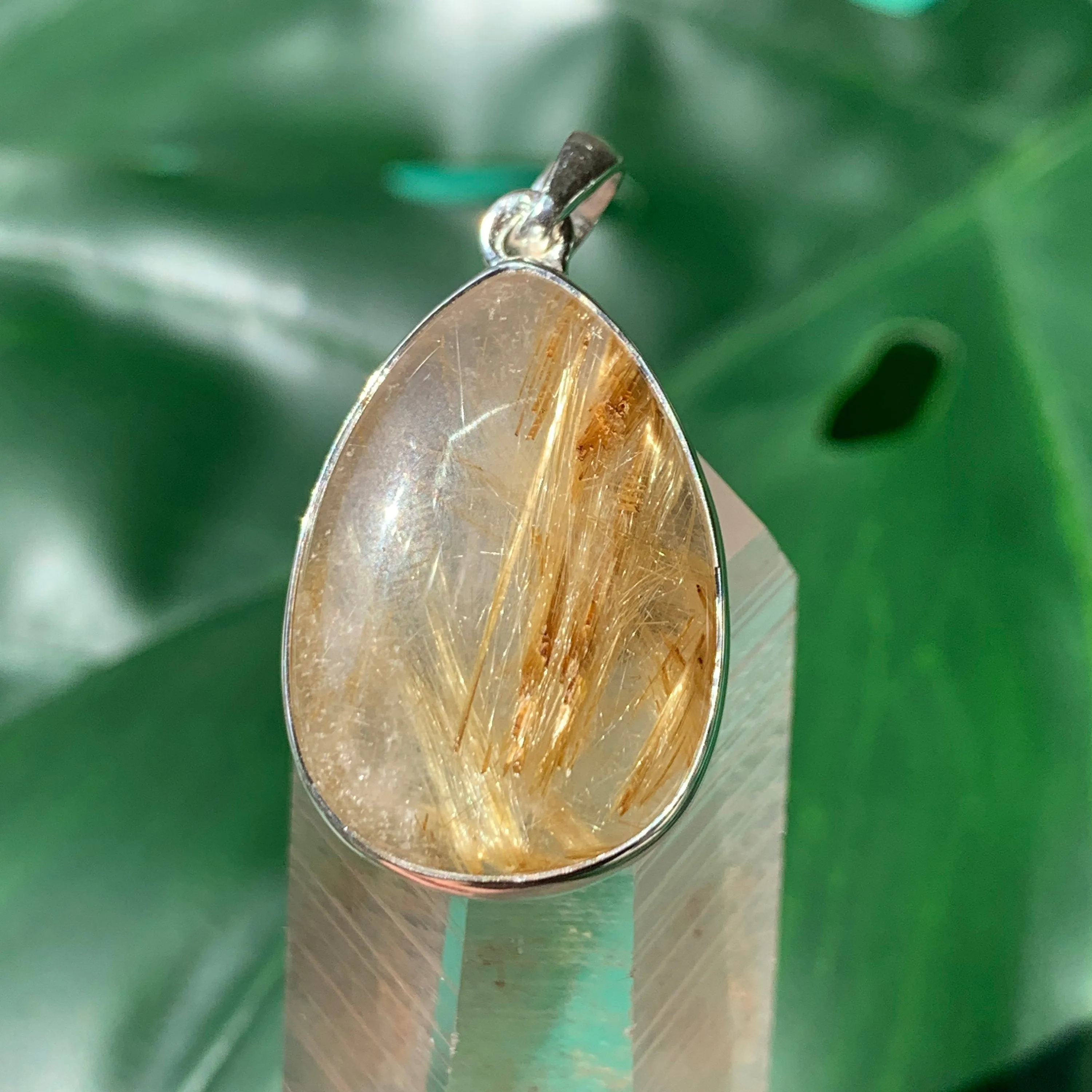 Golden Rutilated Quartz Pendant