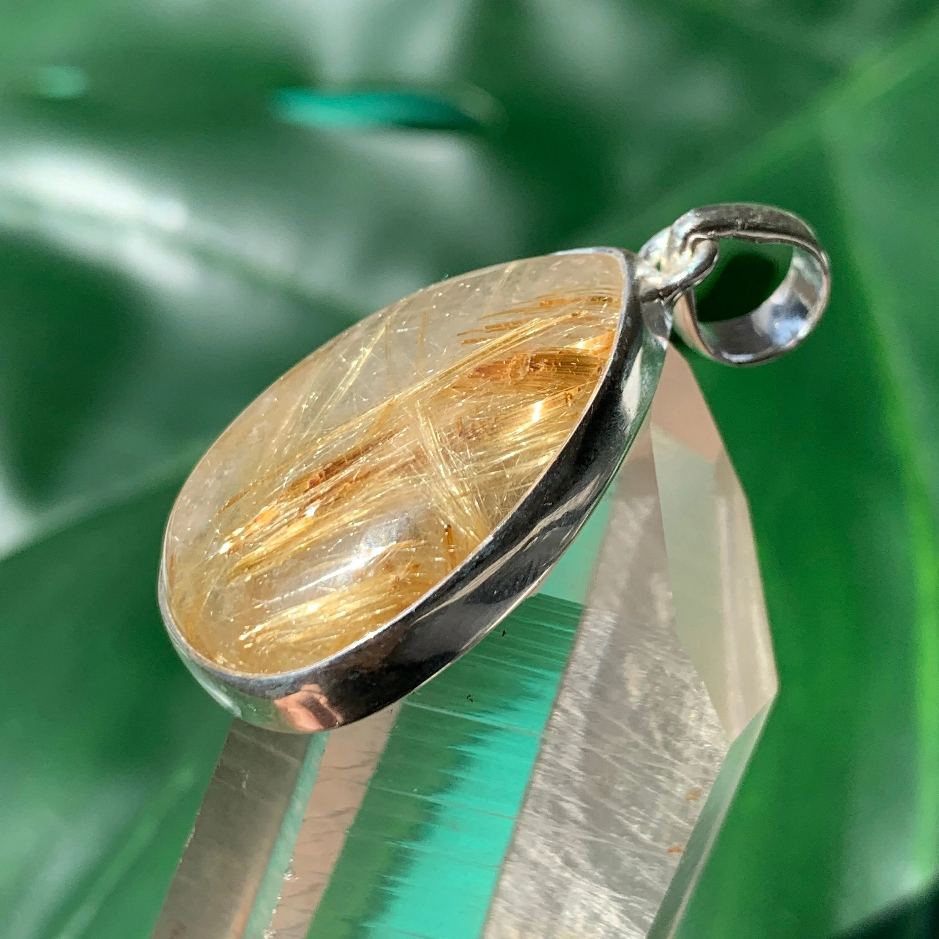 Golden Rutilated Quartz Pendant