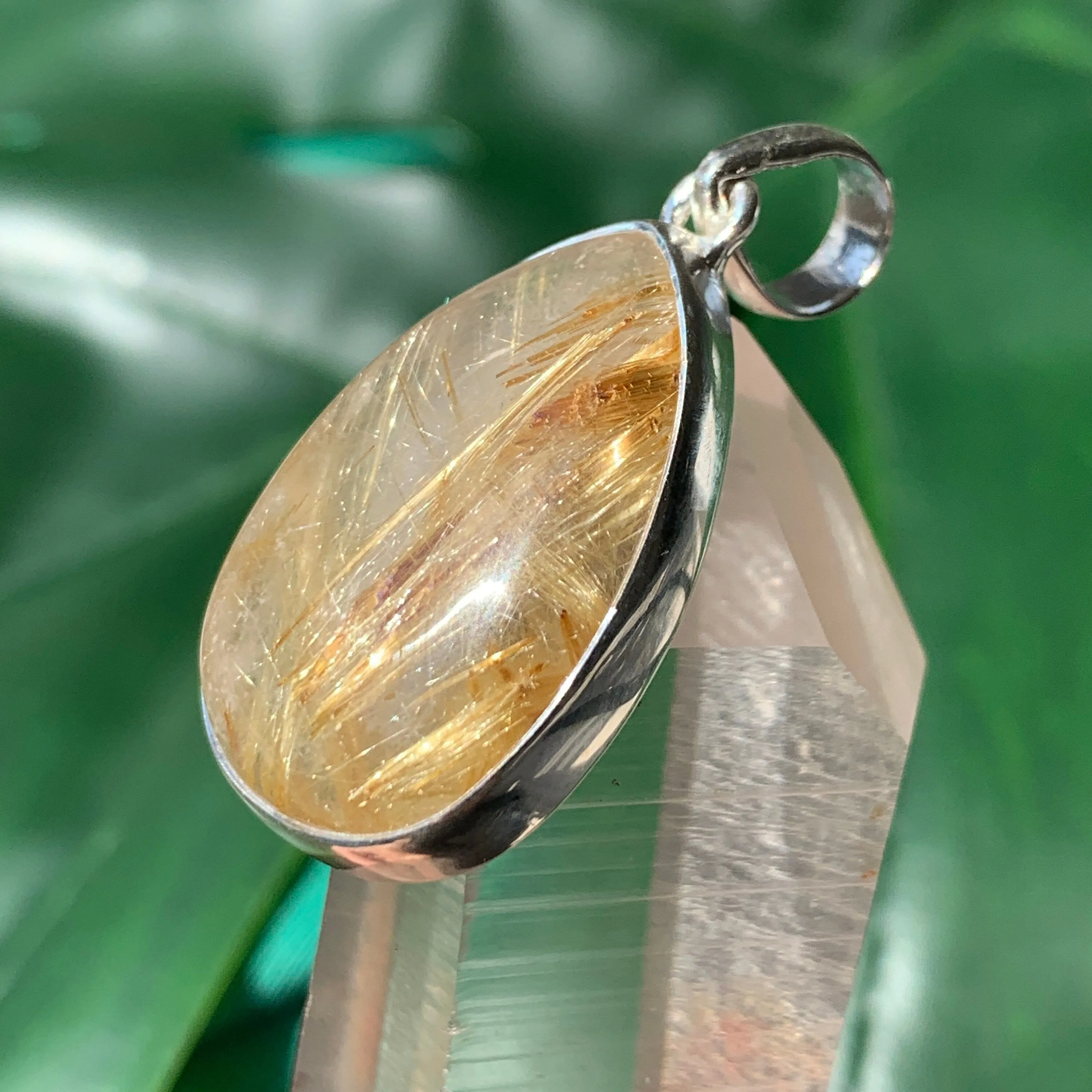 Golden Rutilated Quartz Pendant