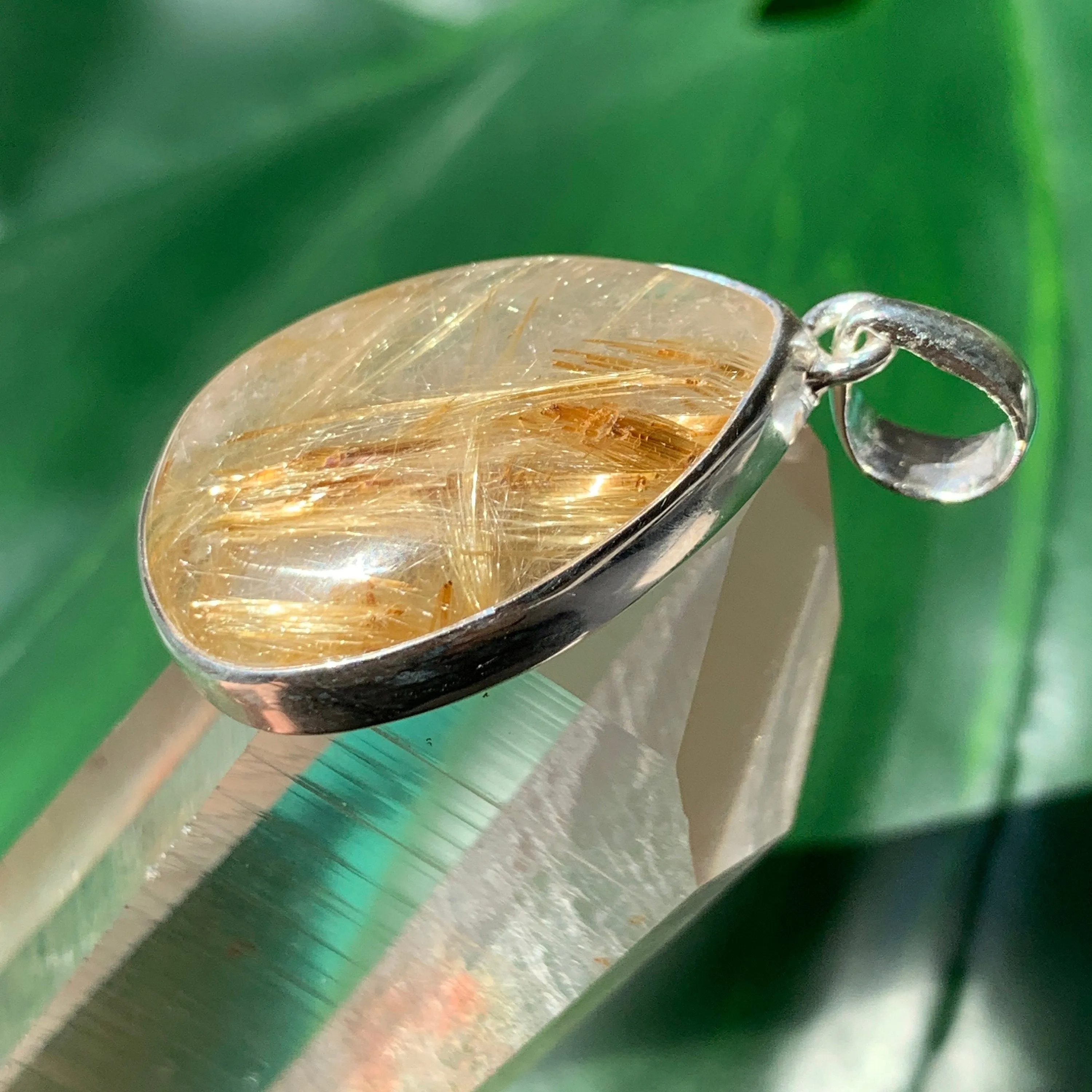 Golden Rutilated Quartz Pendant