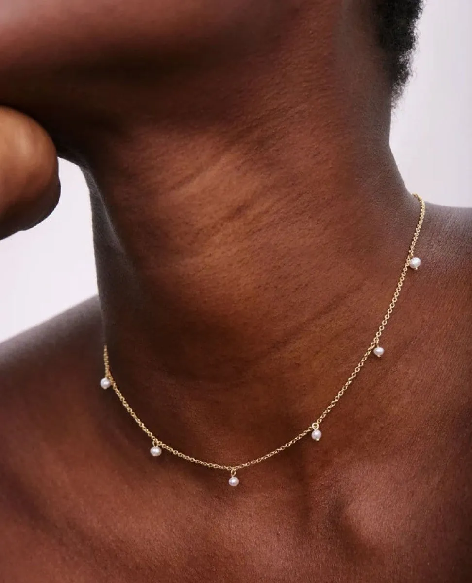 Grit Pearl Choker 14k Gold
