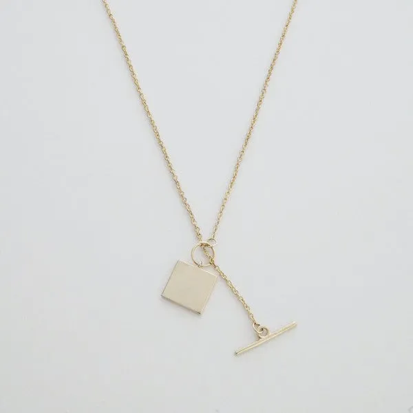 Gwyneth Toggle Charm Necklace