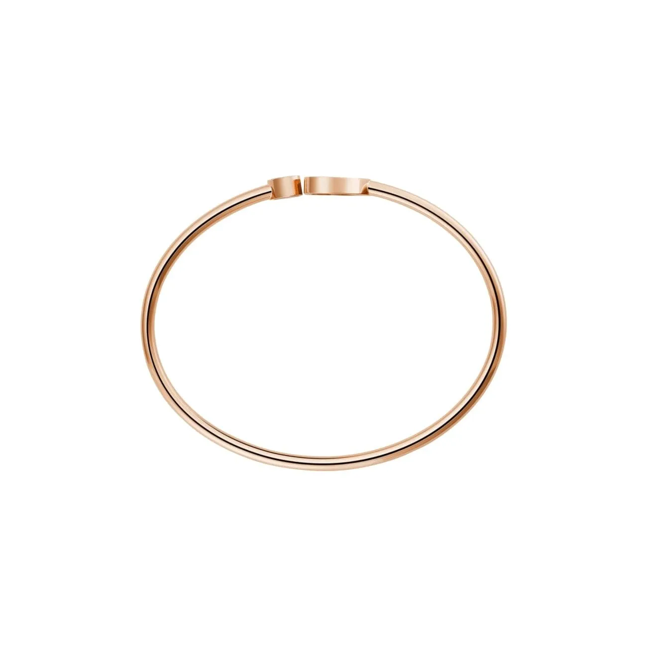 HAPPY HEARTS BANGLE, ETHICAL ROSE GOLD, DIAMONDS, MOTHER-OF-PEARL