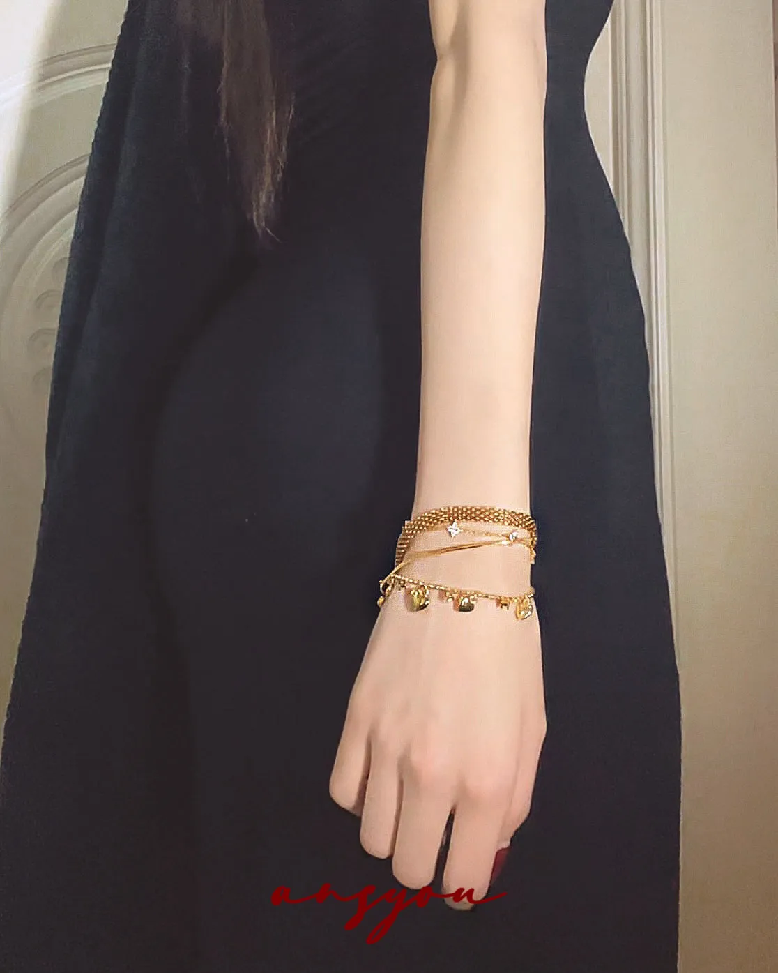Heart Diamond Tassel Bracelet
